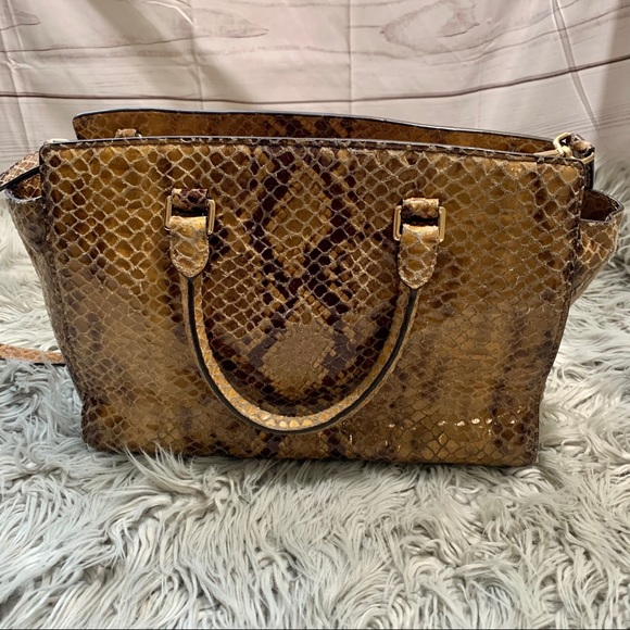 Michael Kors Selma Python Satchel - Picture 4 of 16